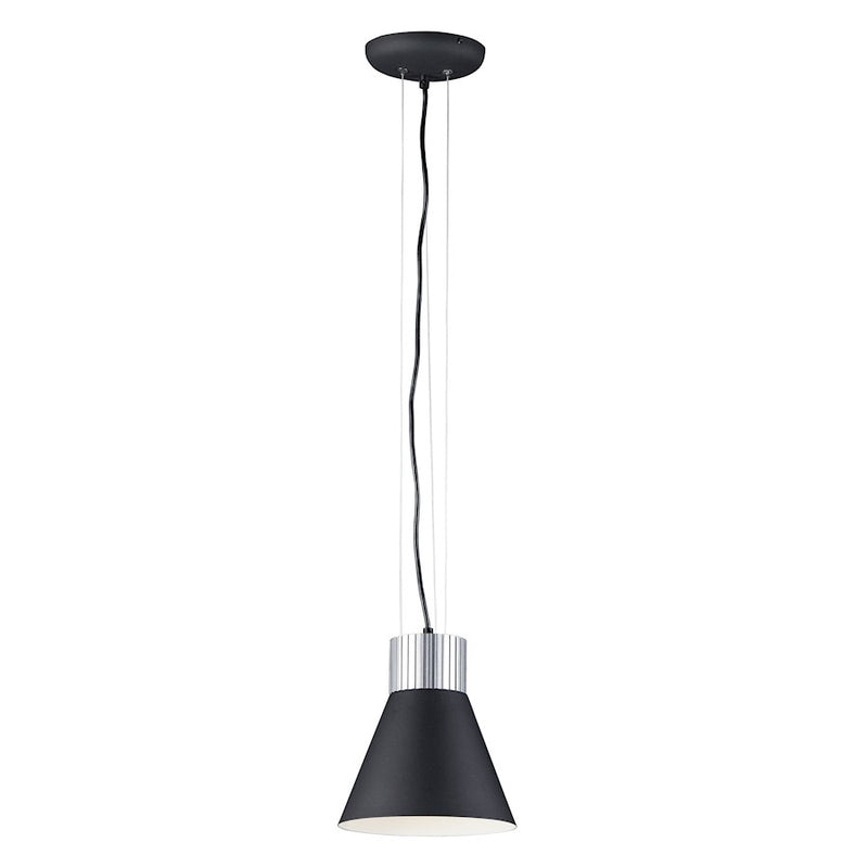 Maxim Lighting Storehouse LED Small Pendant, Aluminum/Black
