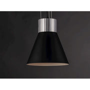 Maxim Lighting Storehouse LED Small Pendant, Aluminum/Black