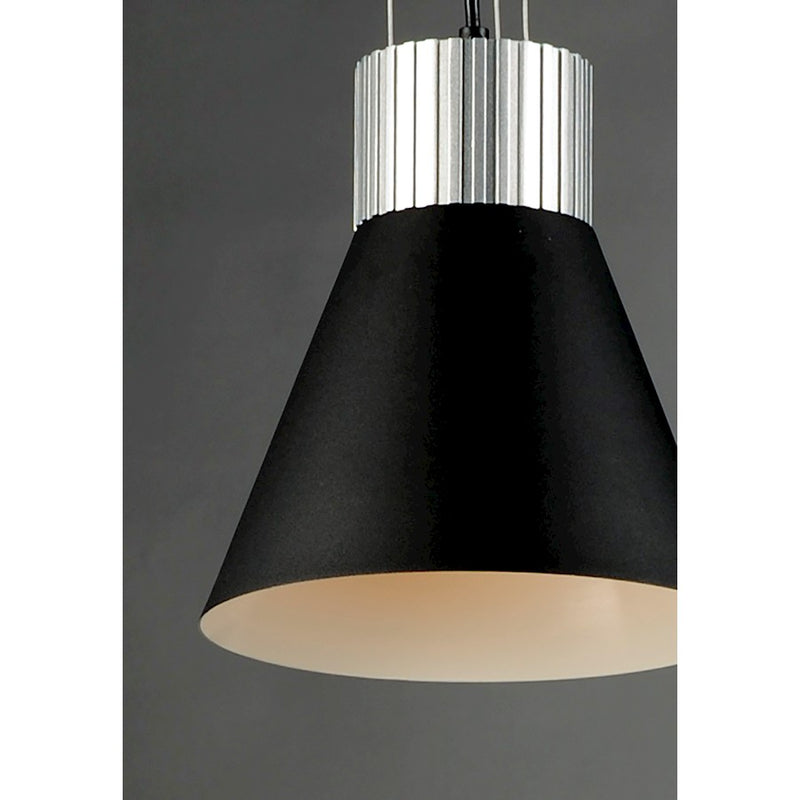 Maxim Lighting Storehouse LED Small Pendant, Aluminum/Black