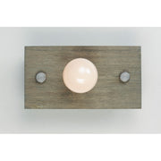 Maxim Lighting Plank 1-Light Wall Sconce, Weathered Wood/Brass