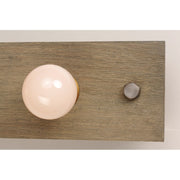 Maxim Lighting Plank 5-Light Bath Vanity, Weathered Wood/Brass
