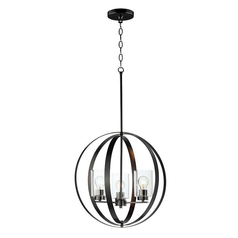 Maxim Lighting Sentinel 3-Light Pendant, Clear