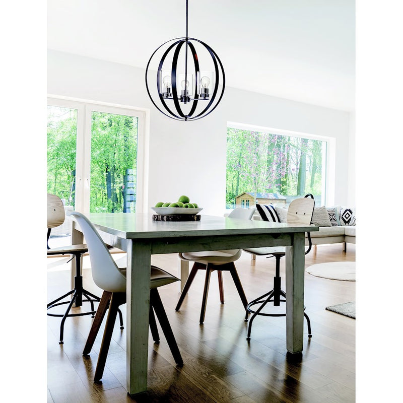 Maxim Lighting Sentinel 3-Light Pendant, Clear