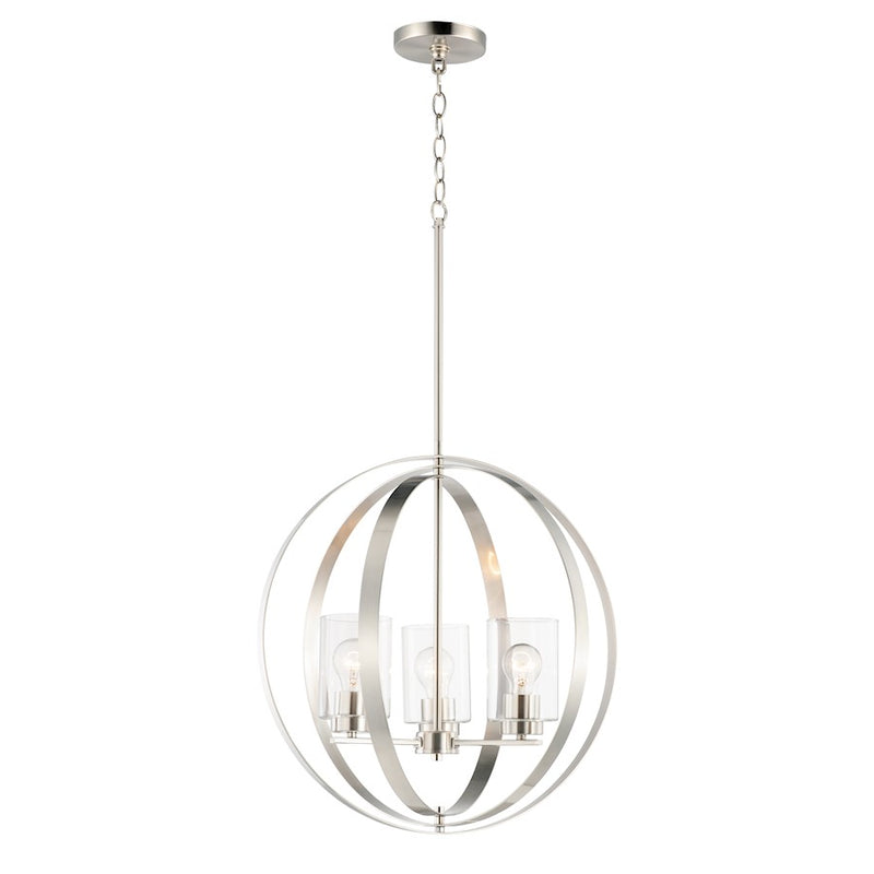 Maxim Lighting Sentinel 3-Light Pendant, Clear