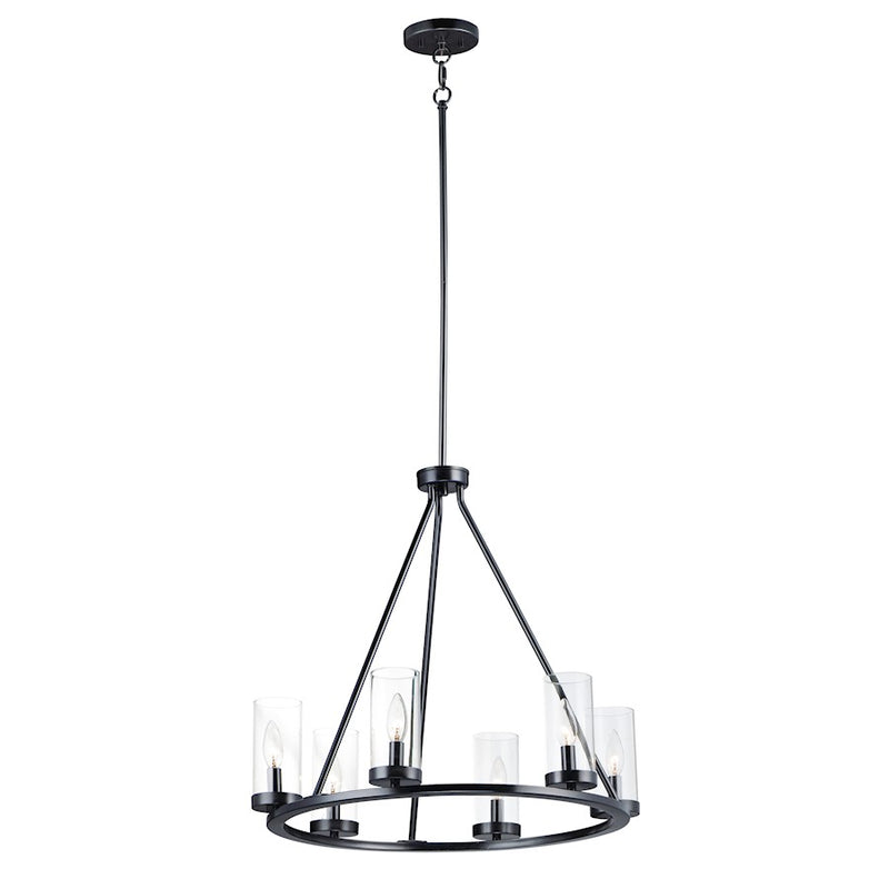 Maxim Lighting Sentinel 6-Light Chandelier, Clear