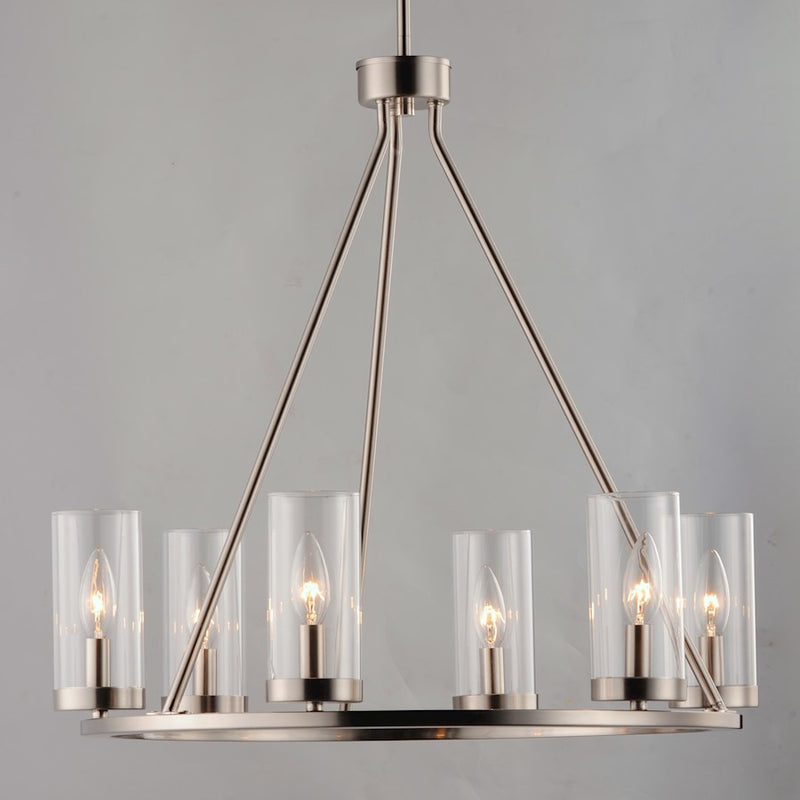Maxim Lighting Sentinel 6-Light Chandelier, Clear