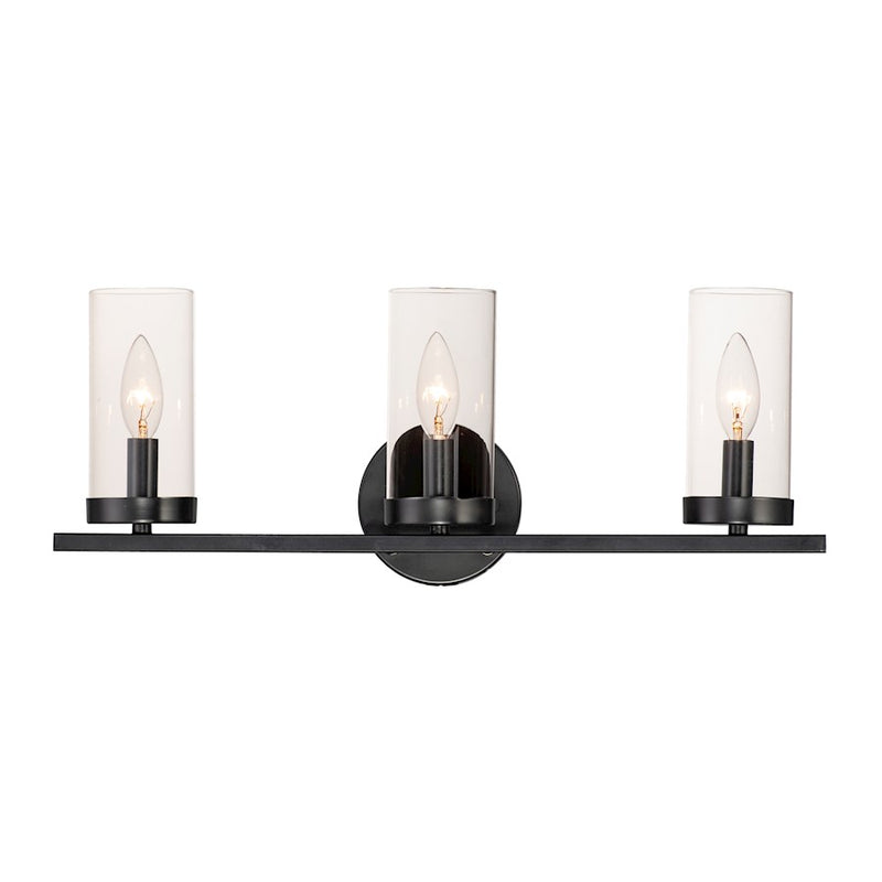 Maxim Lighting Sentinel 3-Light Bath Vanity, Clear