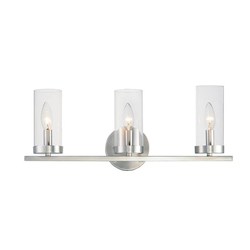 Maxim Lighting Sentinel 3-Light Bath Vanity, Clear