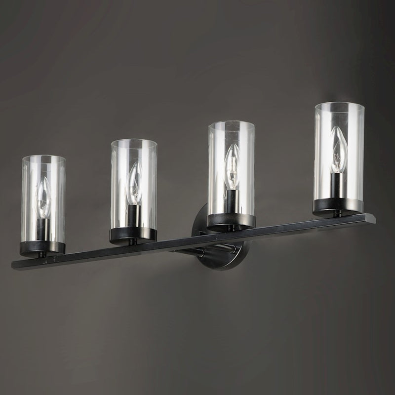 Maxim Lighting Sentinel 4-Light Bath Vanity, Clear