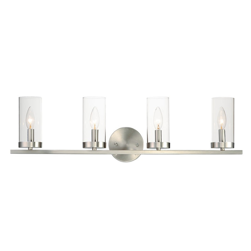 Maxim Lighting Sentinel 4-Light Bath Vanity, Clear