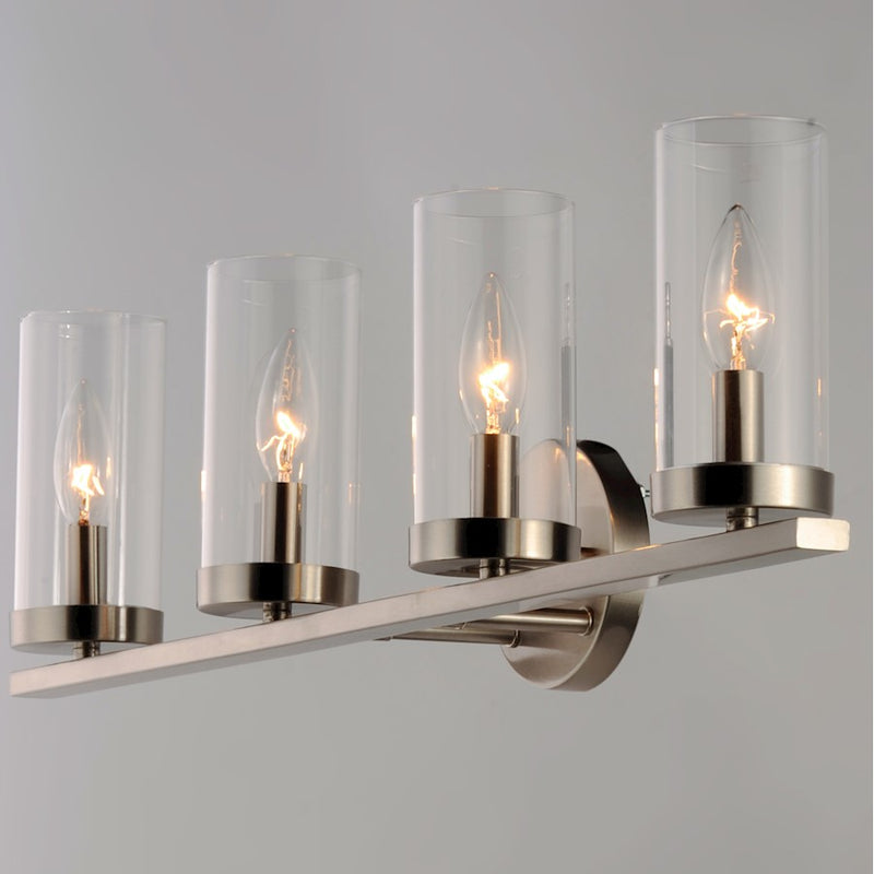 Maxim Lighting Sentinel 4-Light Bath Vanity, Clear