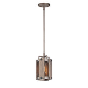 Maxim Lighting Outland Mini Pendant, Barn Wood/Weathered Zinc