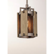 Maxim Lighting Outland Mini Pendant, Barn Wood/Weathered Zinc