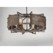 Maxim Lighting Outland 8-Light Pendant, Barn Wood/Weathered Zinc