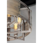 Maxim Lighting Outland 8-Light Pendant, Barn Wood/Weathered Zinc