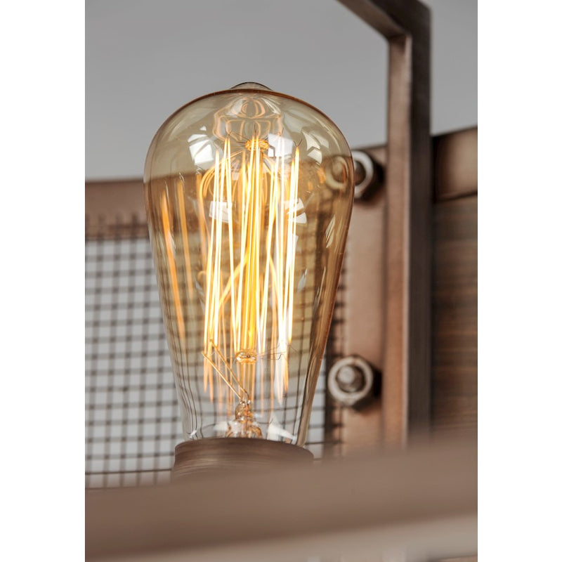 Maxim Lighting Outland 8-Light Pendant, Barn Wood/Weathered Zinc