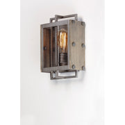 Maxim Lighting Outland 1-Light Wall Sconce, Barn Wood/Weathered Zinc