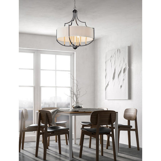 Maxim Lighting Savant 8-Light Chandelier, Bronze/Antique Brass