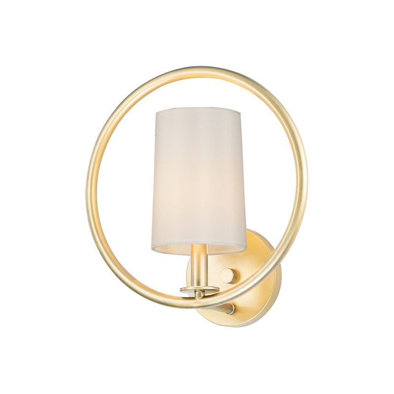 Maxim Lighting Meridian 1-Light Wall Sconce, Natural Aged Brass