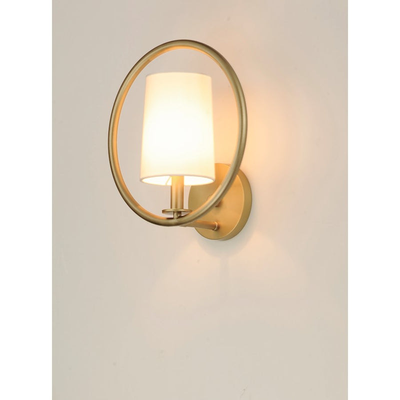 Maxim Lighting Meridian 1-Light Wall Sconce, Natural Aged Brass
