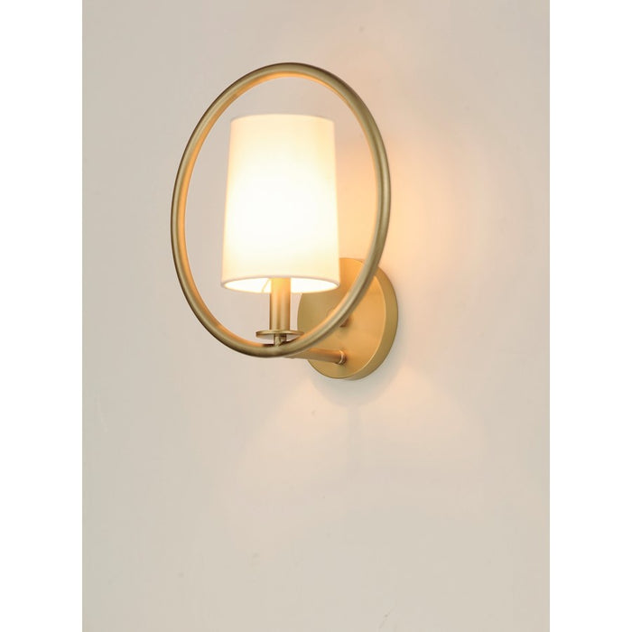 Maxim Lighting Meridian 1-Light Wall Sconce, Natural Aged Brass