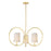 Maxim Lighting Meridian Chandelier, Natural Aged Brass