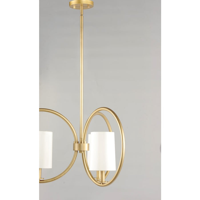 Maxim Lighting Meridian Chandelier, Natural Aged Brass