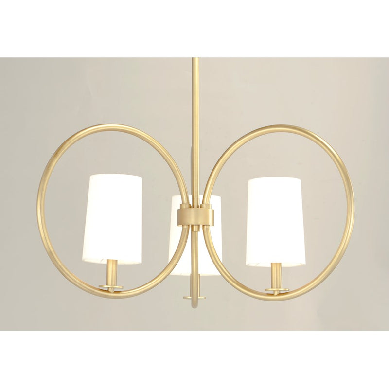 Maxim Lighting Meridian Chandelier, Natural Aged Brass