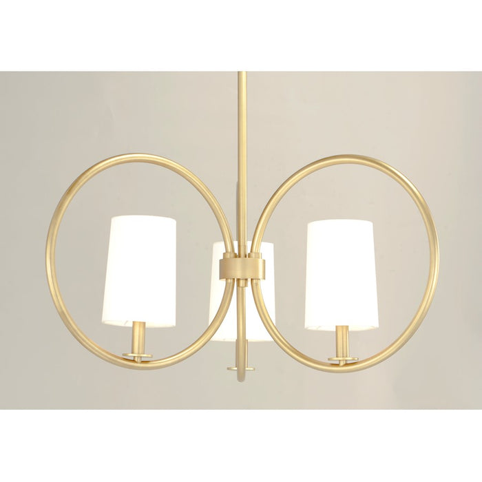 Maxim Lighting Meridian Chandelier, Natural Aged Brass
