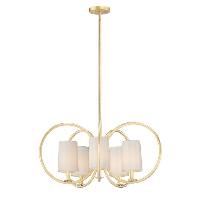 Maxim Lighting Meridian Chandelier, Natural Aged Brass