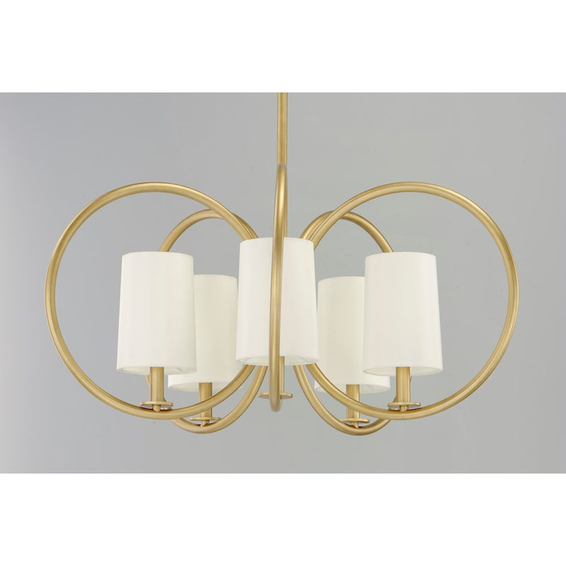 Maxim Lighting Meridian Chandelier, Natural Aged Brass