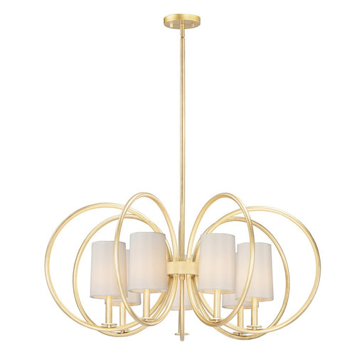 Maxim Lighting Meridian Chandelier, Natural Aged Brass
