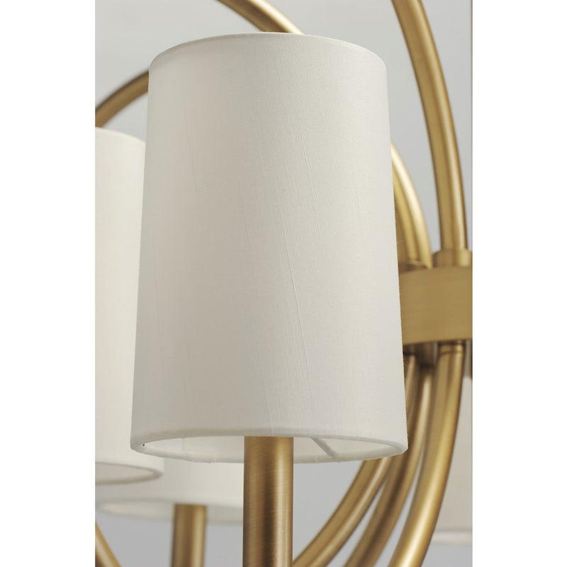 Maxim Lighting Meridian Chandelier, Natural Aged Brass
