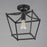 Maxim Lighting Clifton 1 Light 11.75" Semi-Flush Mount, Black