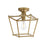 Maxim Lighting Clifton 1Lt 11.75" Semi-Flush Mount, Aged Brass - 25311NAB