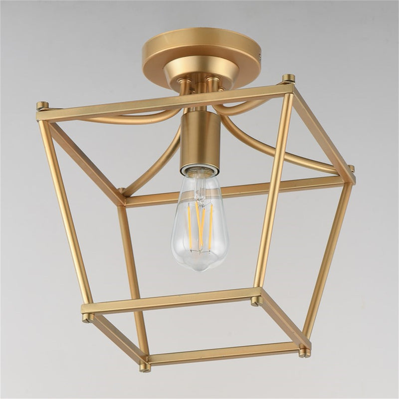 Maxim Lighting Clifton 1Lt 11.75" Semi-Flush Mount, Aged Brass