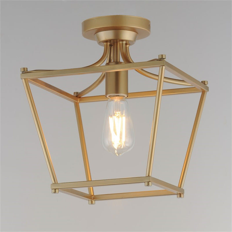 Maxim Lighting Clifton 1Lt 11.75" Semi-Flush Mount, Aged Brass