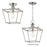 Maxim Lighting Clifton 1 Light 11.75" Semi-Flush Mount, Satin Nickel