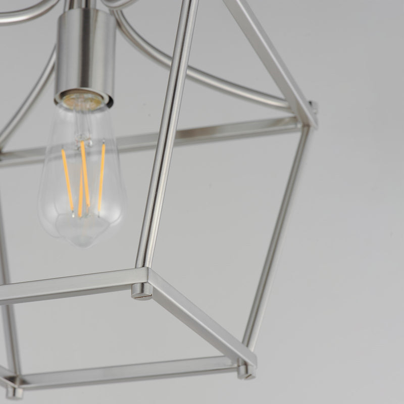 Maxim Lighting Clifton 1 Light 11.75" Semi-Flush Mount, Satin Nickel