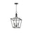 Maxim Lighting Clifton 3 Light 20.75" Single Pendant, Black - 25313BK