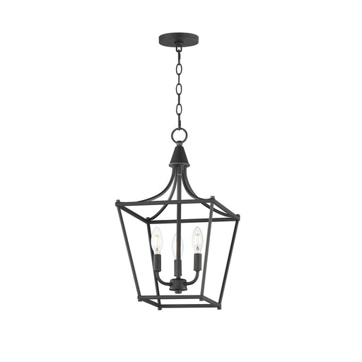 Maxim Lighting Clifton 3 Light 20.75" Single Pendant, Black - 25313BK