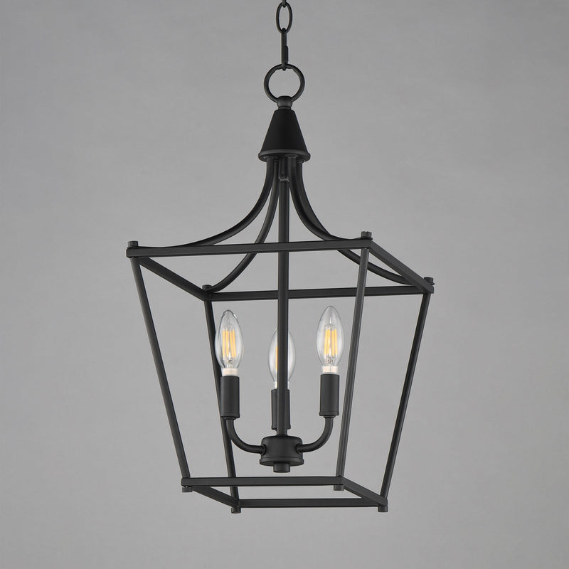 Maxim Lighting Clifton 3 Light 20.75" Single Pendant, Black