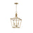 Maxim Lighting Clifton 3Lt 20.75" Single Pendant, Natural Aged Brass - 25313NAB