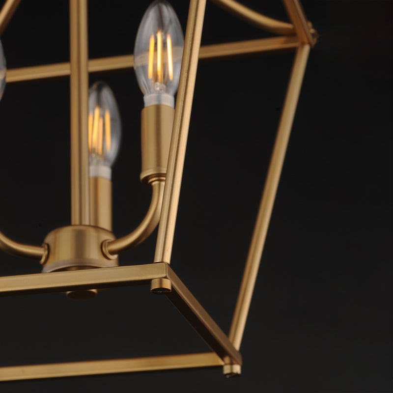 Maxim Lighting Clifton 3Lt 20.75" Single Pendant, Natural Aged Brass