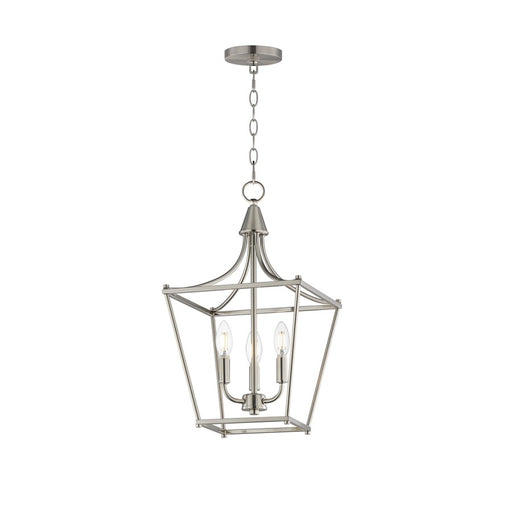 Maxim Lighting Clifton 3 Light 20.75" Single Pendant, Satin Nickel - 25313SN
