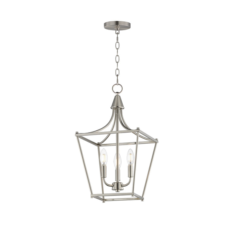 Maxim Lighting Clifton 3 Light 20.75" Single Pendant, Satin Nickel