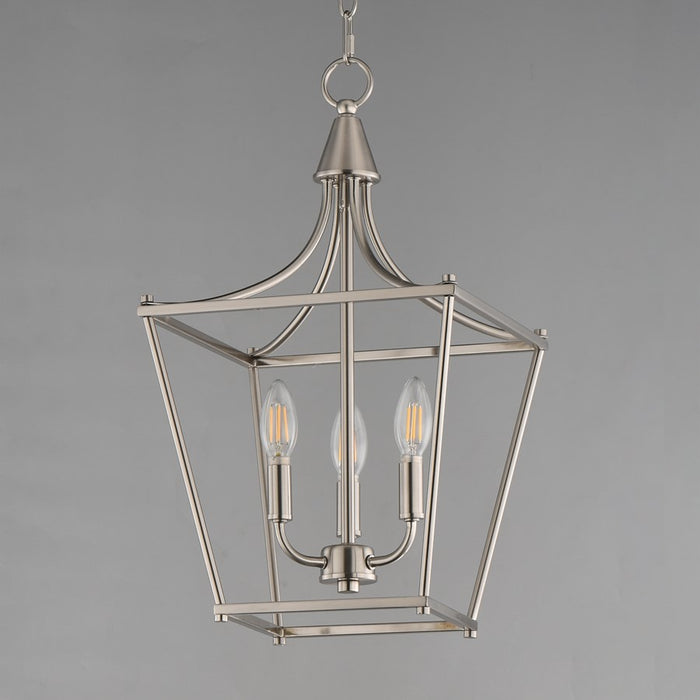 Maxim Lighting Clifton 3 Light 20.75" Single Pendant, Satin Nickel
