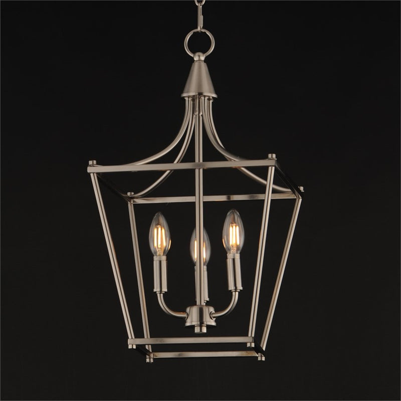 Maxim Lighting Clifton 3 Light 20.75" Single Pendant, Satin Nickel