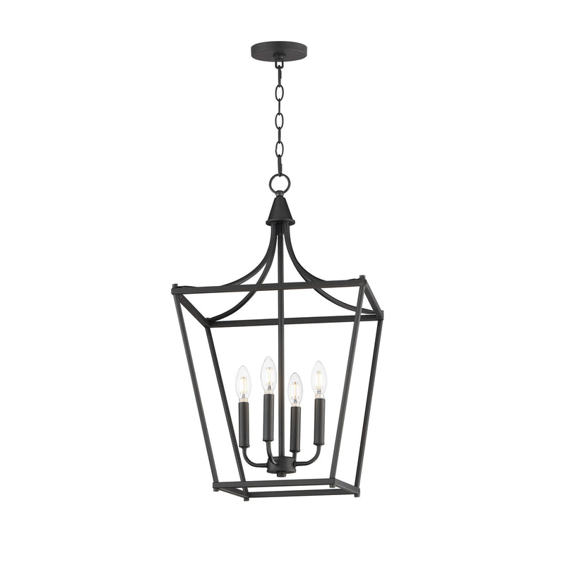 Maxim Lighting Clifton 4 Light 28" Single Pendant, Black