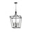 Maxim Lighting Clifton 4 Light 28" Single Pendant, Black - 25314BK